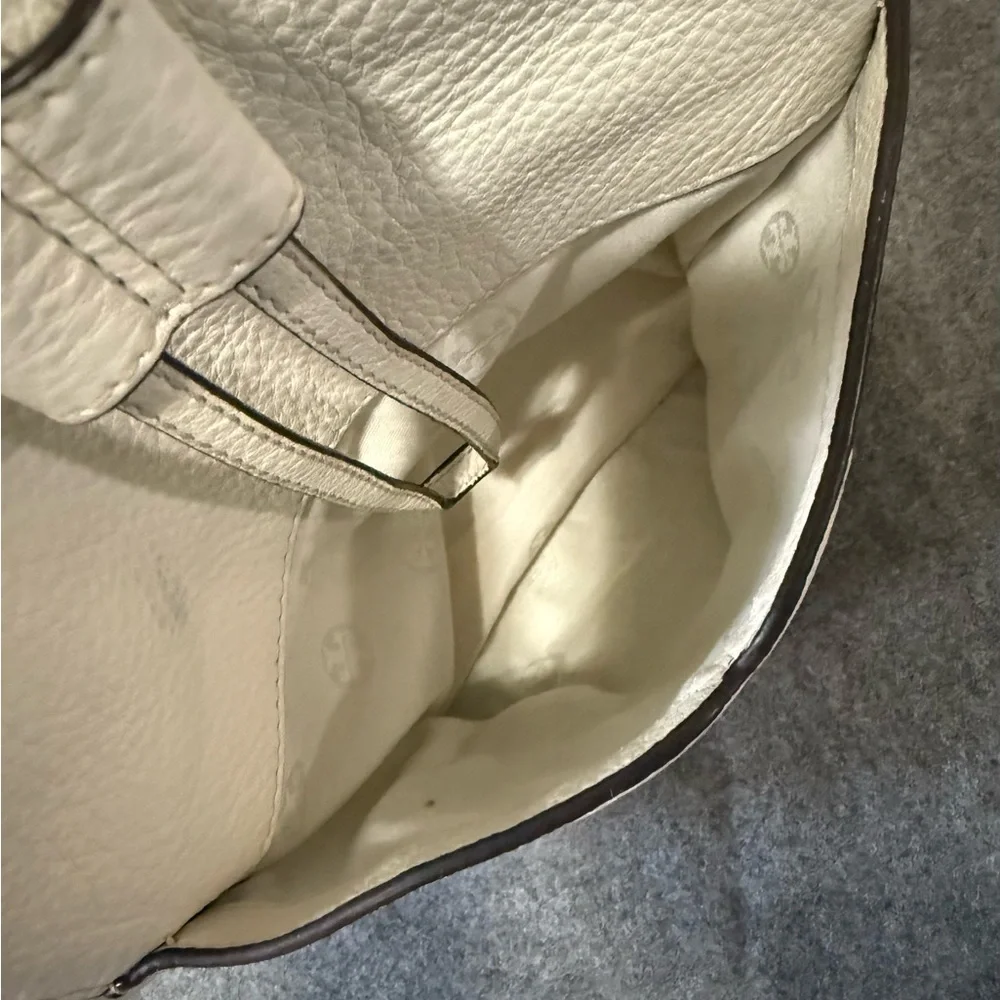 Tory Burch Cream Leather Backpack - Picture 4 of 13